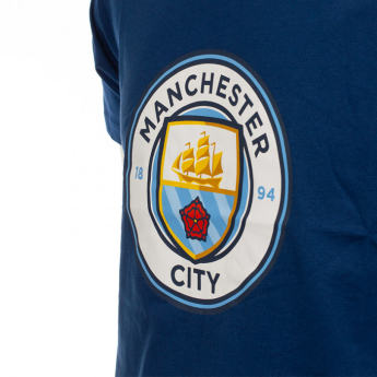 Manchester City férfi póló No1 Tee navy