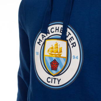 Manchester City férfi kapucnis pulóver No1 navy