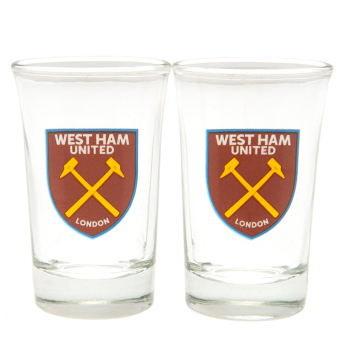 West Ham United féldecis pohár 2pk Shot Glass Set