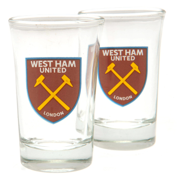 West Ham United féldecis pohár 2pk Shot Glass Set