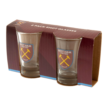 West Ham United féldecis pohár 2pk Shot Glass Set