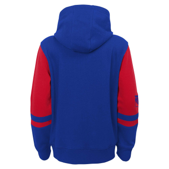 New York Rangers gyerek kapucnis pulóver faceoff colorblocked fleece full-zip