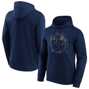 Edmonton Oilers férfi kapucnis pulóver Etch Hoodie navy