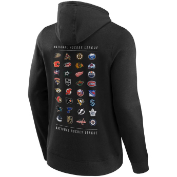 NHL termékek férfi kapucnis pulóver NHL All Team Graphic Hoodie Black