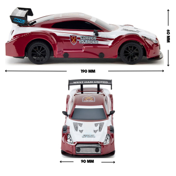 West Ham United távirányítós autó Radio Control Sportscar 1:24 Scale