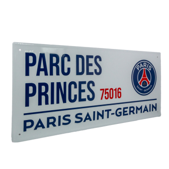Paris Saint Germain fali tábla Street Sign