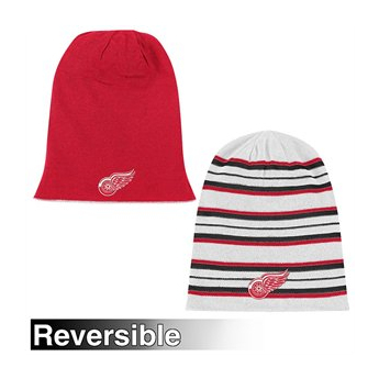 Detroit Red Wings téli sapka Reebok Faceoff Long Reversible Knit Hat