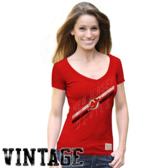 New Jersey Devils női póló red Vintage Deep