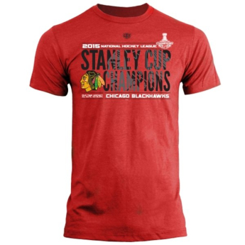 Chicago Blackhawks férfi póló 2015 Stanley Cup Champions Braun