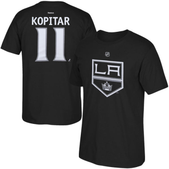 Los Angeles Kings férfi póló Tee Flat Anze Kopitar black