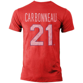 Montreal Canadiens férfi póló red #21 Guy Carbonneau Legenda NHL