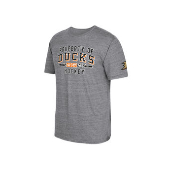Anaheim Ducks férfi póló grey CCM Property Block Tri-Blend