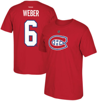 Montreal Canadiens férfi póló red #6 Shea Weber