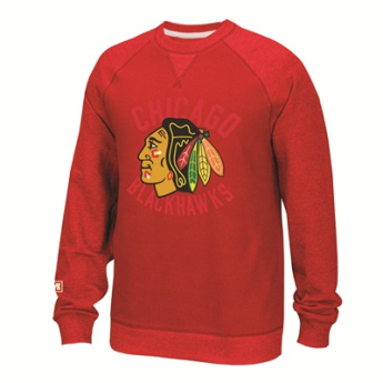 Chicago Blackhawks férfi pulóver Fleece Crew 2016 red