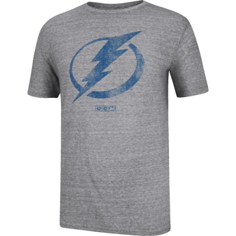 Tampa Bay Lightning férfi póló CCM Bigger Logo grey
