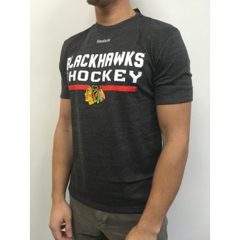 Chicago Blackhawks férfi póló Locker Room 2016 black