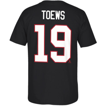 Chicago Blackhawks férfi póló Jonathan Toews #19 Reebok Center Ice TNT Reflect Logo