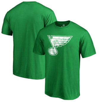 St. Louis Blues férfi póló green St. Patrick´s Day White Logo