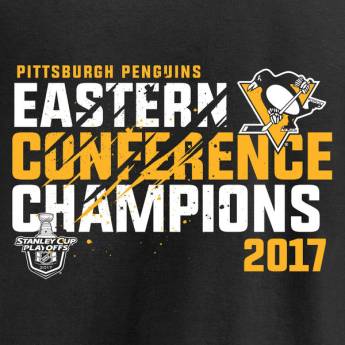 Pittsburgh Penguins férfi póló 2017 Eastern Conference Champions Goal Tend