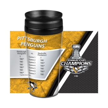 Pittsburgh Penguins bögre 14oz. 2017 Stanley Cup Champions Full Wrap Tumbler