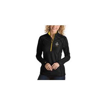 Pittsburgh Penguins női pulóver Antigua Women´s 2017 Stanley Cup Champions Tempo Quarter-Zip Pullover Desert Dry Jacket - Black/Gold