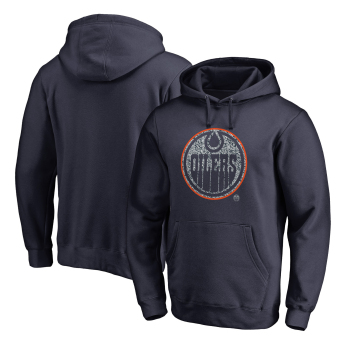 Edmonton Oilers férfi kapucnis pulóver black NHL Static Logo