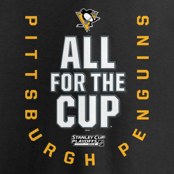 Pittsburgh Penguins női póló black 2018 Stanley Cup Playoffs Bound Behind The Net