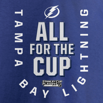 Tampa Bay Lightning női póló blue 2018 Stanley Cup Playoffs Bound Behind The Net