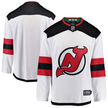 New Jersey Devils hoki mez white Breakaway Away Jersey