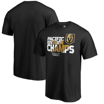 Vegas Golden Knights férfi póló black 2018 Pacific Division Champions All-Time Save