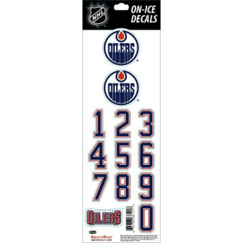 Edmonton Oilers matricák hockey helmet Decals