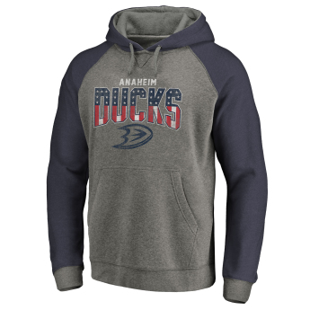 Anaheim Ducks férfi kapucnis pulóver grey Freedom Tri-Blend Raglan