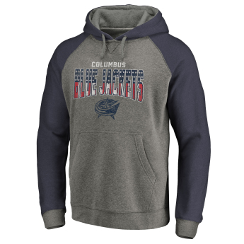 Columbus Blue Jackets férfi kapucnis pulóver grey Freedom Tri-Blend Raglan
