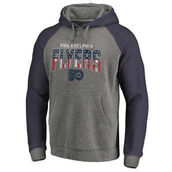 Philadelphia Flyers férfi kapucnis pulóver grey Freedom Tri-Blend Raglan