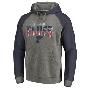 St. Louis Blues férfi kapucnis pulóver grey Freedom Tri-Blend Raglan Pullover Hoodie