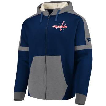 Washington Capitals férfi kapucnis pulóver blue Iconic Fleece Full-Zip Hoodie