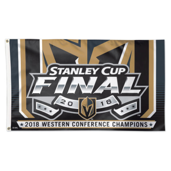 Vegas Golden Knights zászló 2018 Western Conference Champions On-Ice Flag