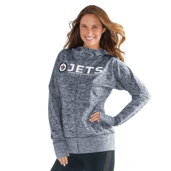 Winnipeg Jets női pulóver grey Reciever Full-Zip Hoodie