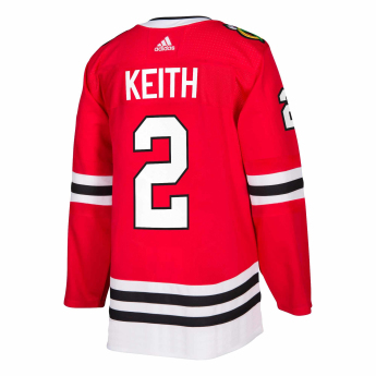 Chicago Blackhawks hoki mez #2 Duncan Keith adizero Home Authentic Player Pro