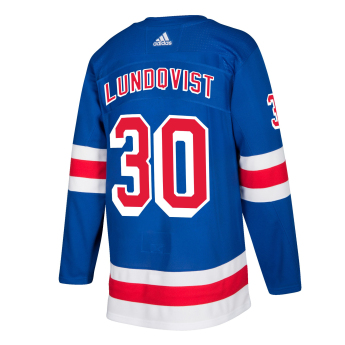 New York Rangers hoki mez #30 Henrik Lundqvist adizero Home Authentic Player Pro