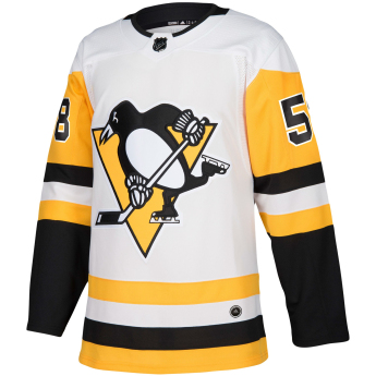 Pittsburgh Penguins hoki mez #58 Kris Letang adizero Away Authentic Player Pro