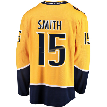 Nashville Predators hoki mez #15 Craig Smith Breakaway Alternate Jersey