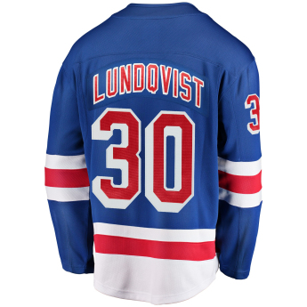 New York Rangers hoki mez blue #30 Henrik Lundqvist Breakaway Alternate Jersey