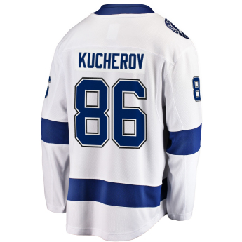 Tampa Bay Lightning hoki mez white #86 Nikita Kucherov Breakaway Alternate Jersey