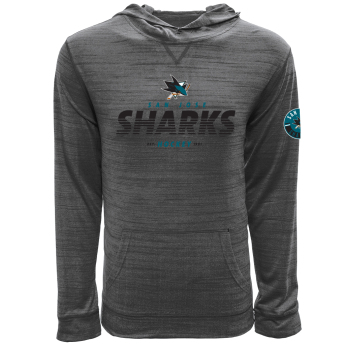 San Jose Sharks férfi kapucnis pulóver grey Static Hood