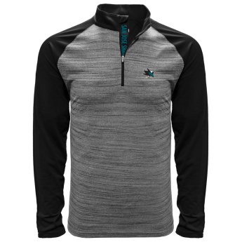 San Jose Sharks férfi pulóver grey Vandal Quarter Zip Midlayer