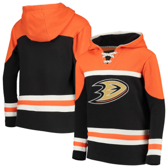 Anaheim Ducks gyerek kapucnis pulóver Asset Lace-Up Pullover Hoodie