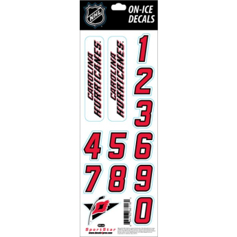 Carolina Hurricanes sisak matricák Decals white retro