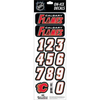 Calgary Flames sisak matricák Decals Black 2