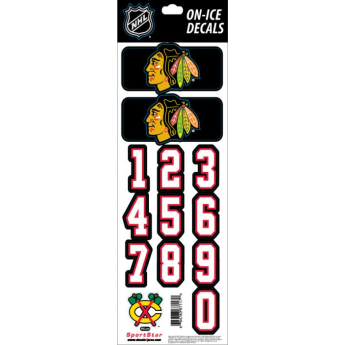 Chicago Blackhawks sisak matricák Decals Black